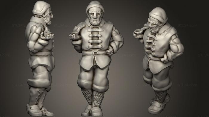 Figurines simple (Sailor, STKPR_1125) 3D models for cnc